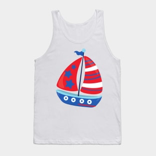 Sailing Boat, Sailor, Sailing, Ship, Sails, Boat Tank Top